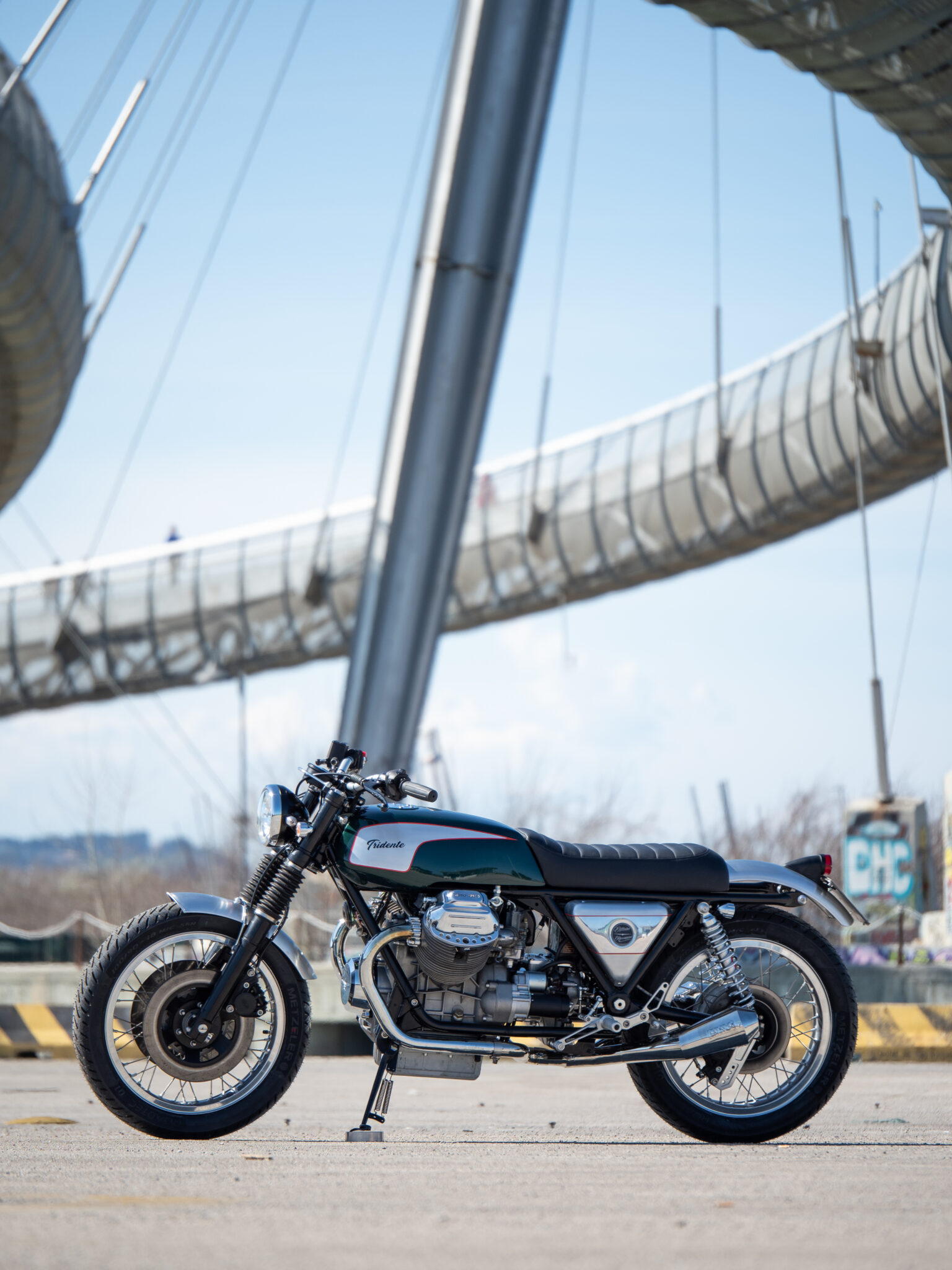 Italy's Officine Rossopuro with their Moto Guzzi SP1000 'Tridente' roadster