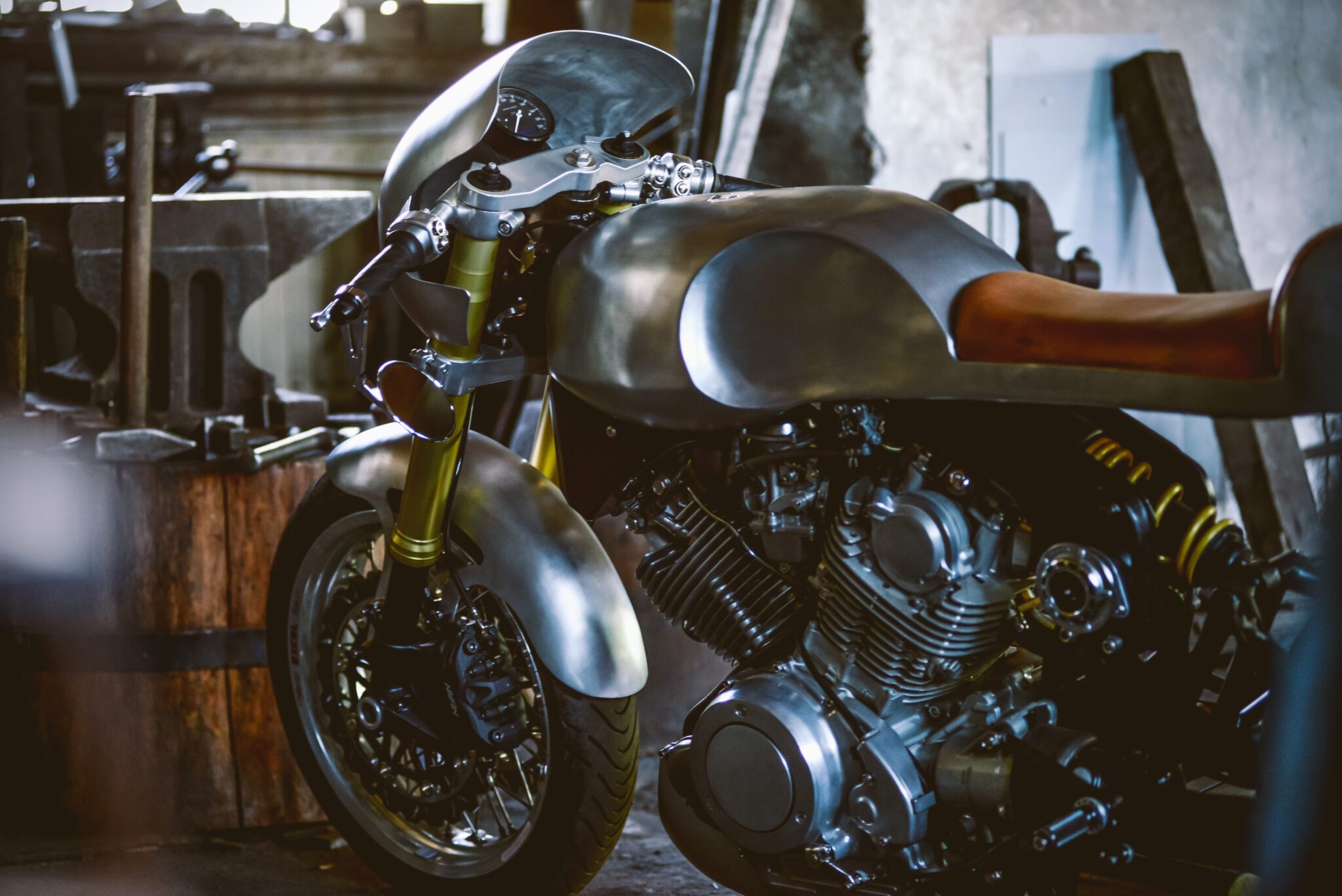 Mark Bliss' Yamaha xv750 cafe racer