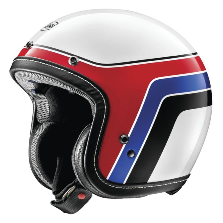 Arai Classic-V Groovy cafe racer helmet on white background