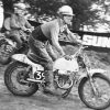 A british Scrambler motorcycle race from the 1950s
