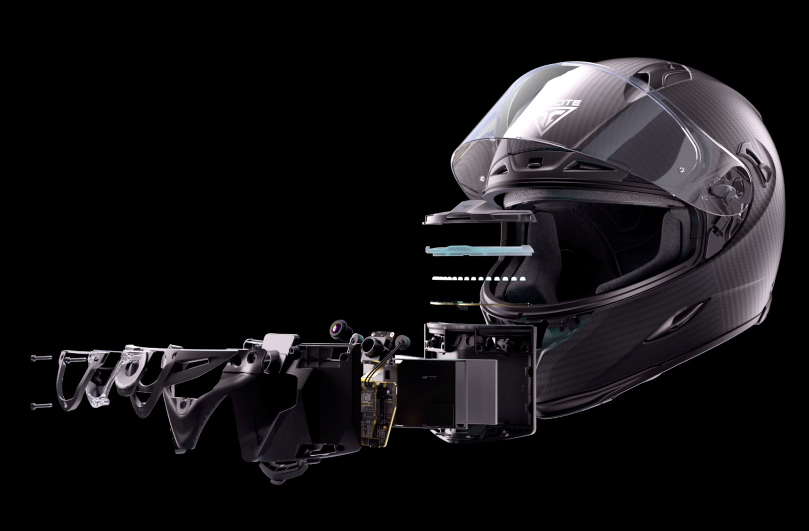 Inside the Forcite Smart Motorcycle helmet