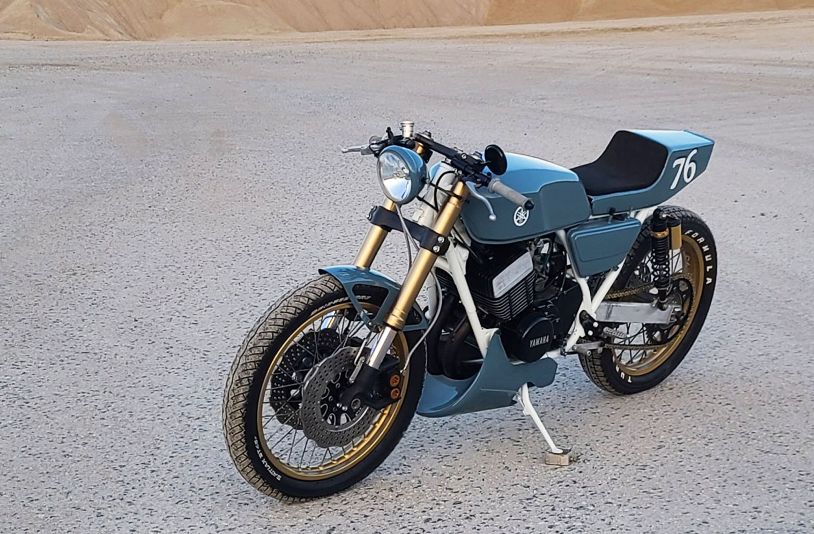 Coti Sanders Yamaha RD400 cafe racer