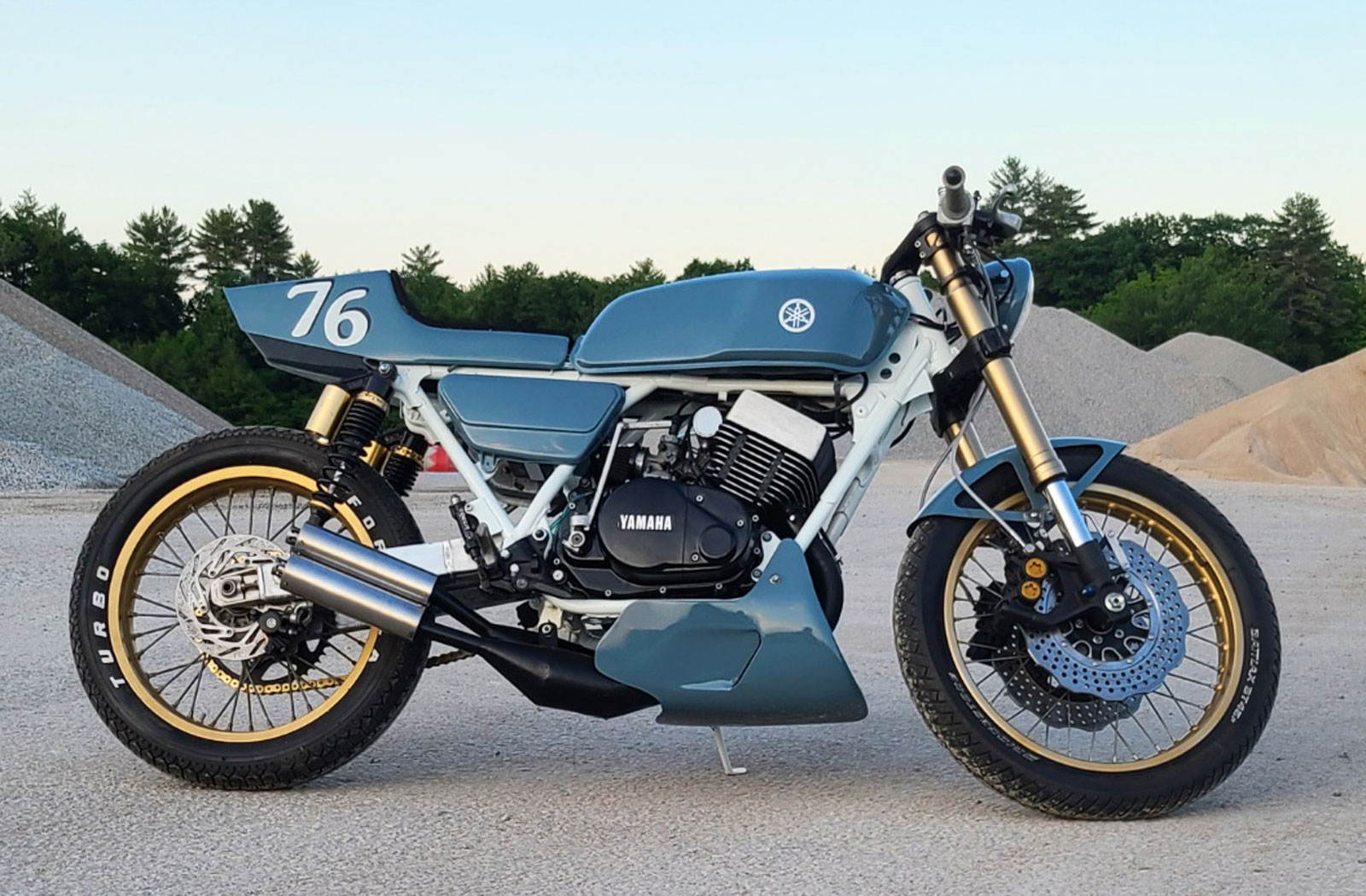 Coti Sanders Yamaha RD400 cafe racer