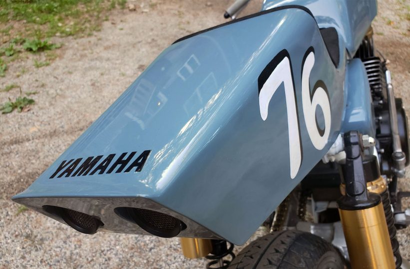 On a Budget Coti Sanders Yamaha RD400 Return of the Cafe Racers