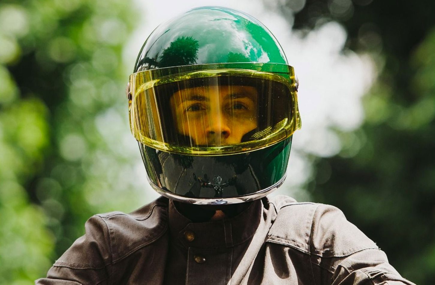 Riding Gear ROEG Chase Full Face Retro Helmet Return of the Cafe Racers