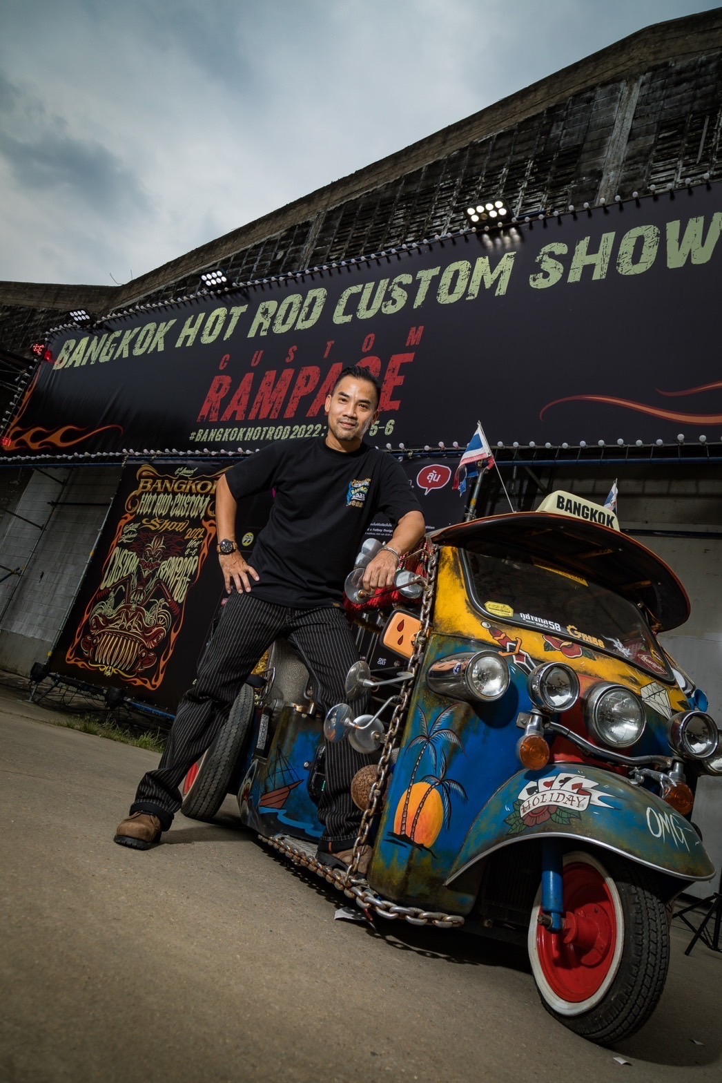 Bomb the organiser of the 2022 Bangkok Hot Rod Custom Show