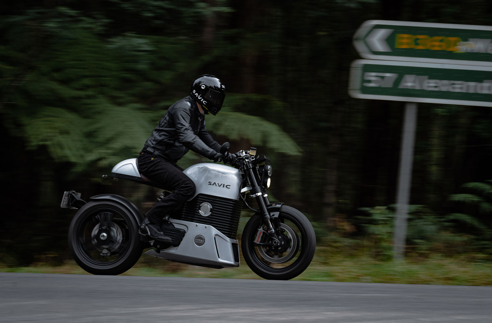 Test riding Savic Electric Cafe Racer