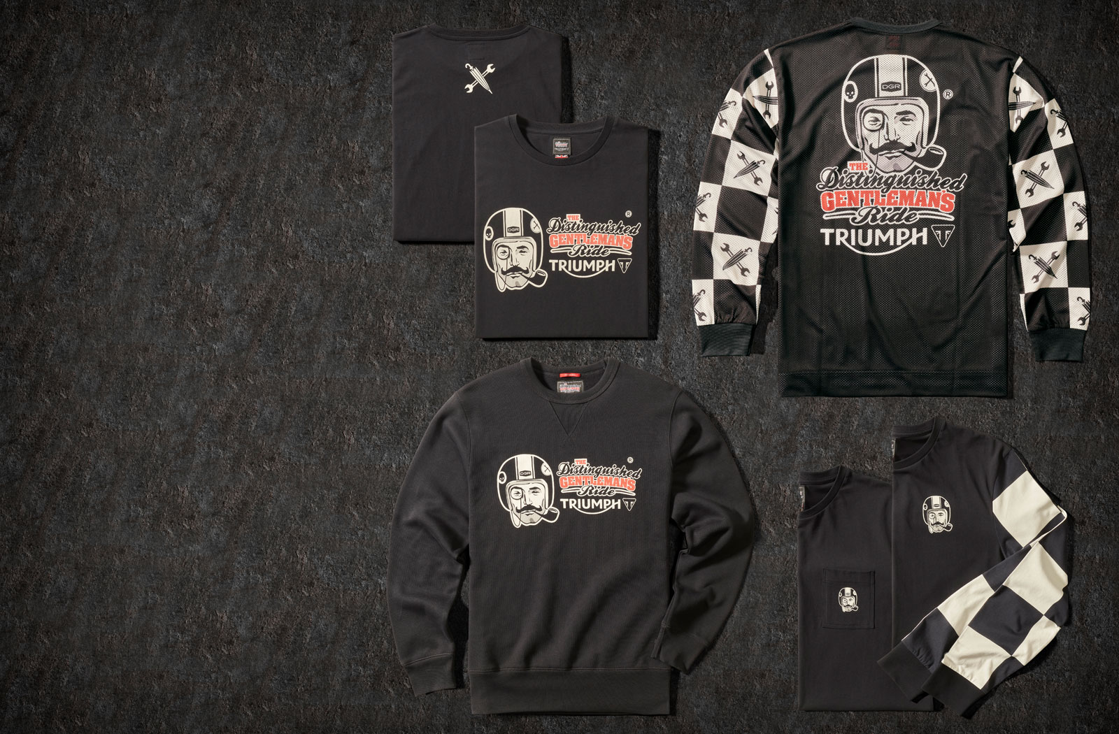 DGR x Triumph motorcycles apparel