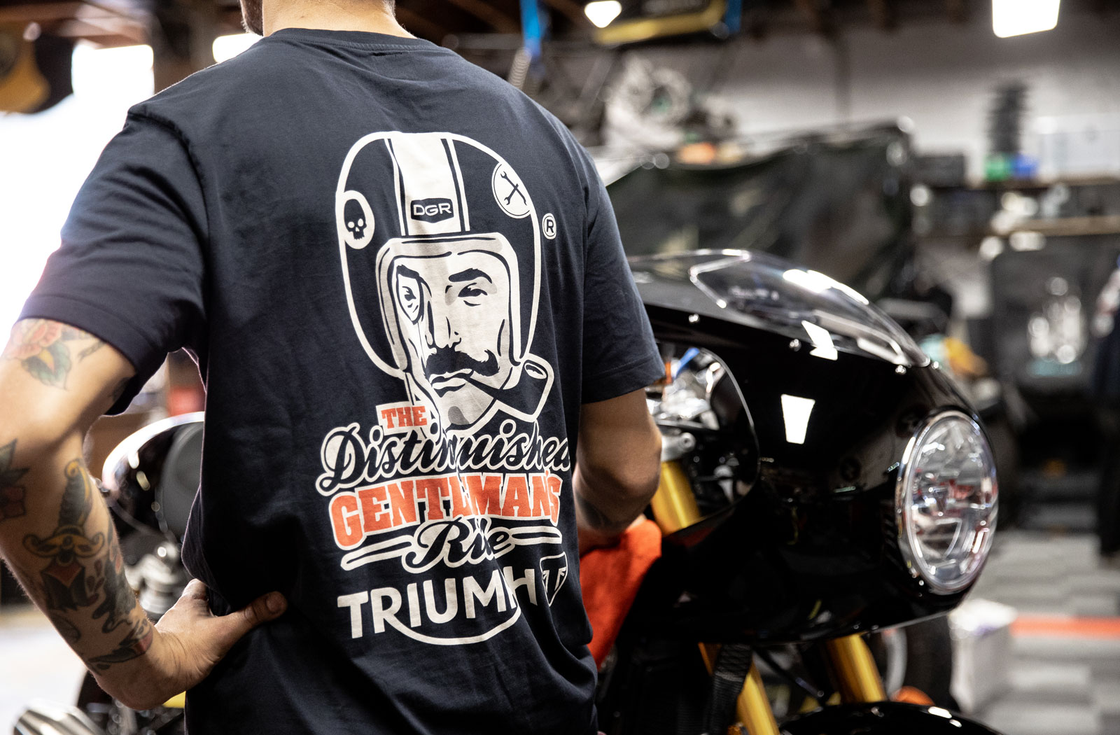 DGR x Triumph motorcycles apparel