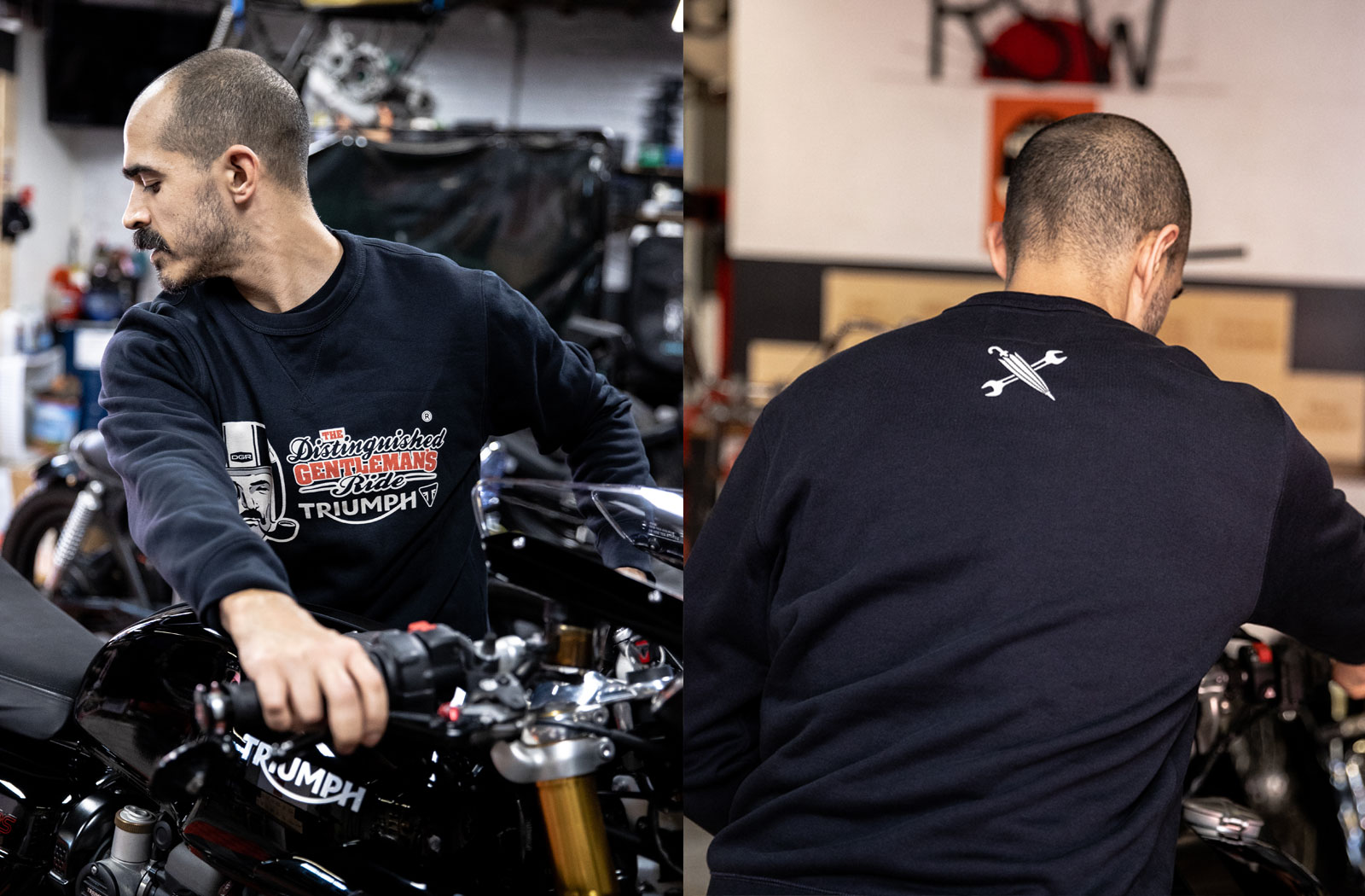 DGR x Triumph motorcycles apparel