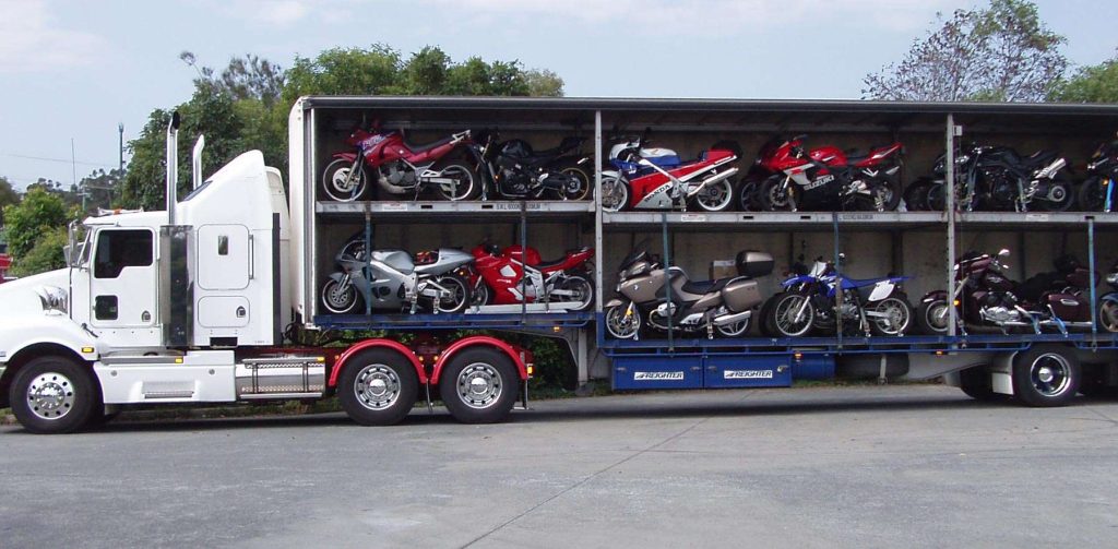 Motorcycle transport trailer