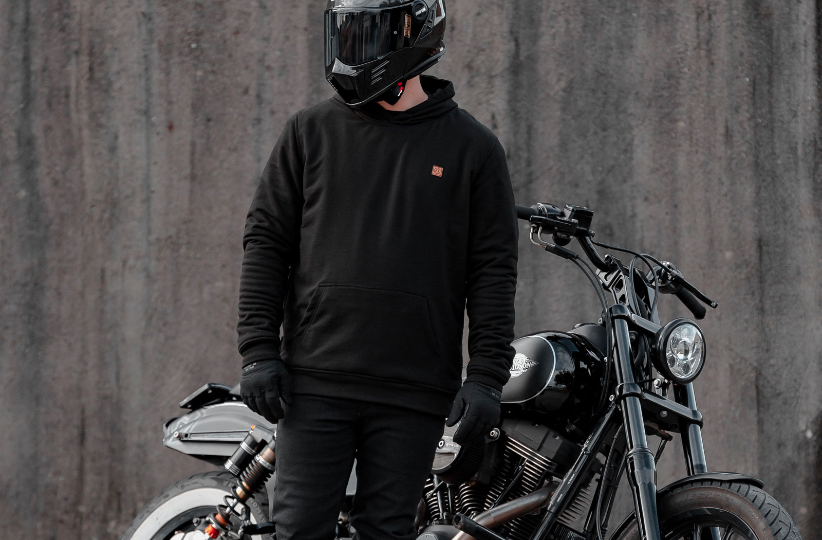 Akin Moto 2023 Defender motorcyclist hoodie