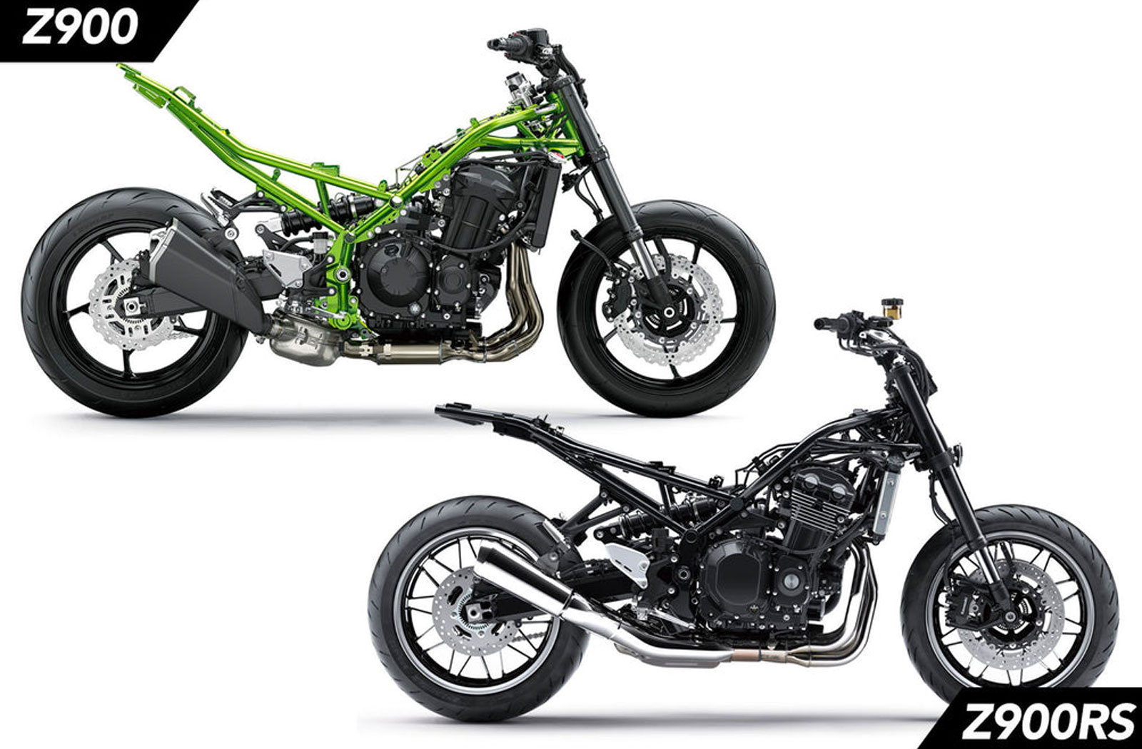 Kawasaki Z900RS vs Z900 comparison review