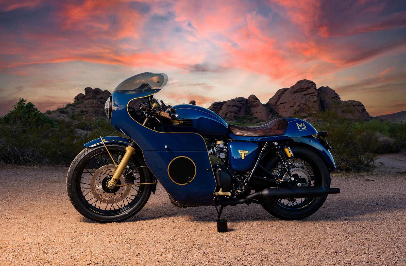 Marc Triumph Bonneville T100 cafe racer